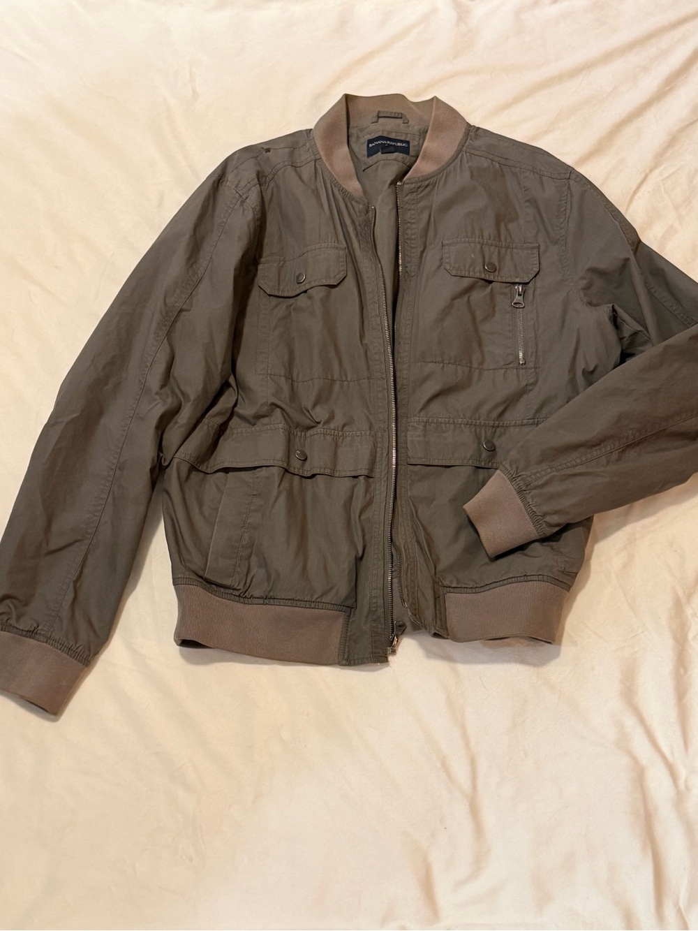 Vintage Banana Republic Olive Bomber Jacket
